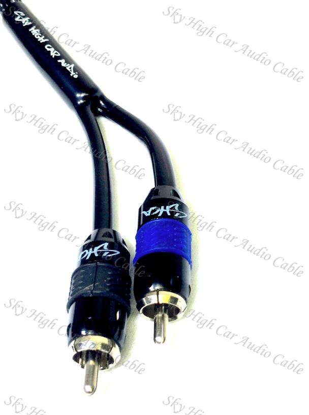 Sky High Car Audio Premium 2-Channel RCA Cables