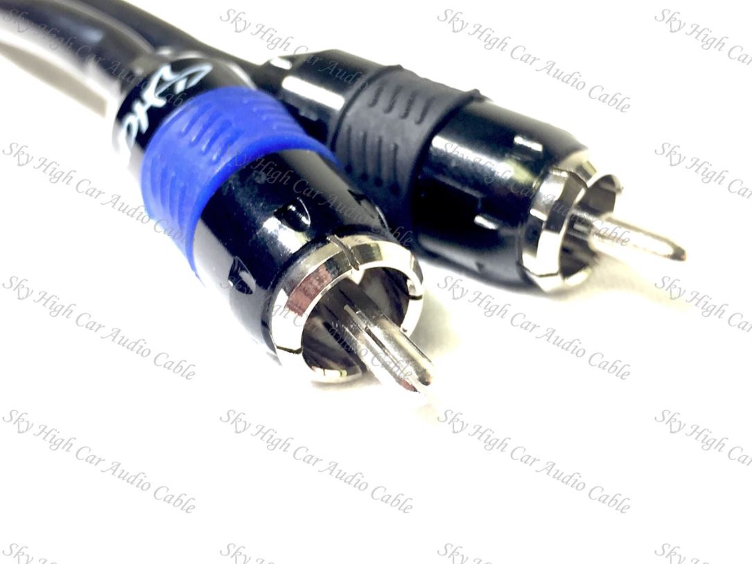 Sky High Car Audio Premium 2-Channel RCA Cables