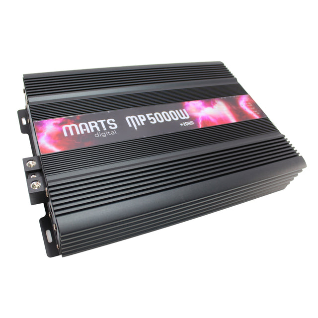 Marts Digital MP-5000-2 Premium monoblock amplifier angled view