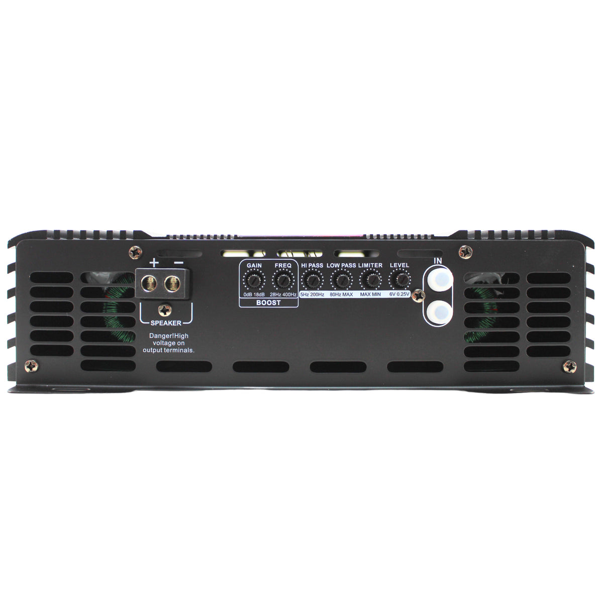 Marts Digital MP-5000-2 speaker terminals and audio controls