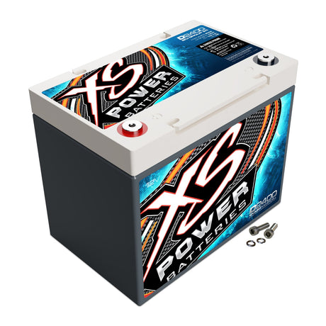 XS Power D2400 Group 24 12V AGM battery — angled view