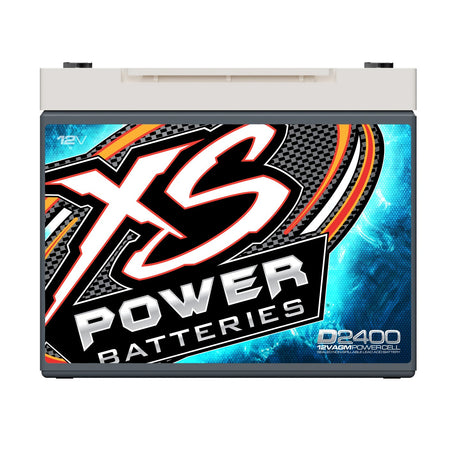 XS Power D2400 AGM battery — front view