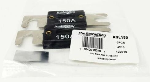 Install Bay 2 Pack ANL Blade Waffer Fuses 150