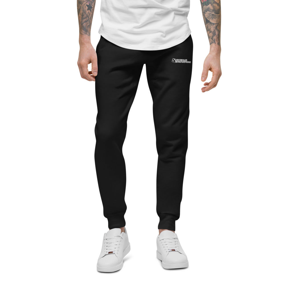 Embroidered logo fleece sweatpants